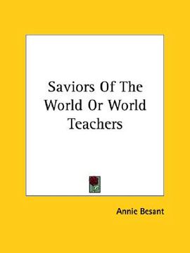 portada saviors of the world or world teachers (en Inglés)