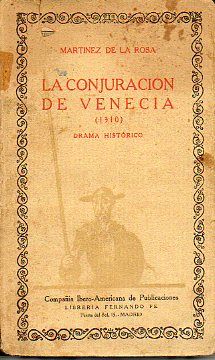 portada la conjuración de venecia (1310). drama histórico.