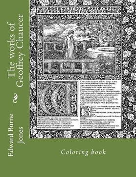 portada The works of Geoffrey Chaucer: Coloring book (en Inglés)
