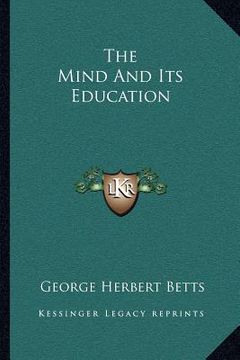portada the mind and its education (en Inglés)