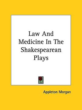 portada law and medicine in the shakespearean plays (en Inglés)