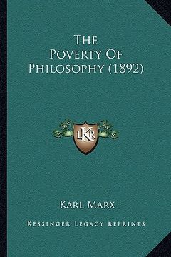 portada the poverty of philosophy (1892) the poverty of philosophy (1892) (en Inglés)