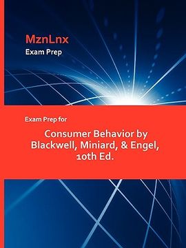 portada exam prep for consumer behavior by blackwell, miniard, & engel, 10th ed. (in English)
