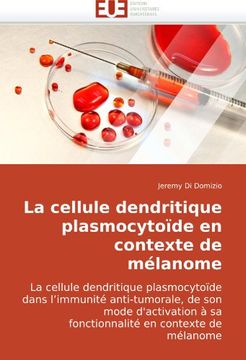 portada La Cellule Dendritique Plasmocytoide En Contexte de Melanome