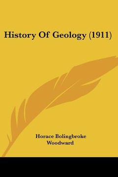portada history of geology (1911) (en Inglés)
