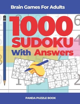 portada Brain Games For Adults - 1000 Sudoku With Answers: Brain Teaser Puzzles (en Inglés)