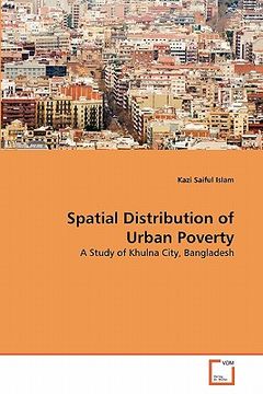 portada spatial distribution of urban poverty (en Inglés)
