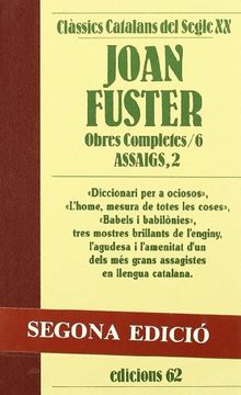 portada Obres Completes Vi. Assaigs ii (Clàssics Catalans Segle xx) (en Catalá)