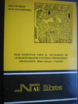 portada Guía Didáctica Para el Estudiante en la Investigación Histórico-Pedagógica Valenciana