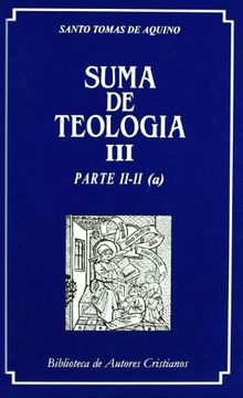 portada Suma de Teologia Iii: Parte Ii-Ii (a) (in Spanish)