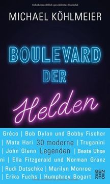 portada Boulevard der Helden: 30 Moderne Legenden (en Alemán)