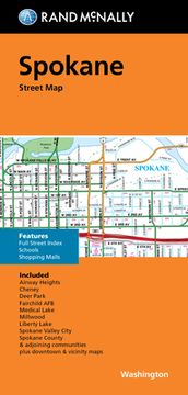 portada Rand McNally Folded Map: Spokane Street Map (en Inglés)