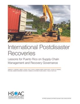 portada International Postdisaster Recoveries: Lessons for Puerto Rico on Supply-Chain Management and Recovery Governance (en Inglés)
