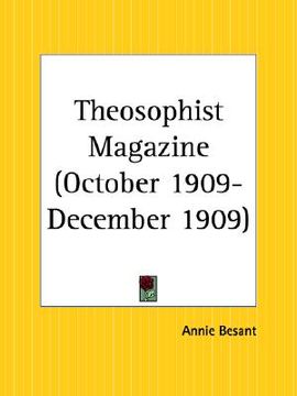 portada theosophist magazine october 1909-december 1909