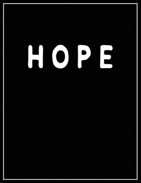 portada Hope: Black and white Decorative Book - Perfect for Coffee Tables, End Tables, Bookshelves, Interior Design & Home Staging A (in English)