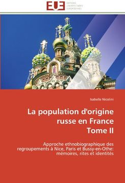 portada La Population D'Origine Russe En France Tome II