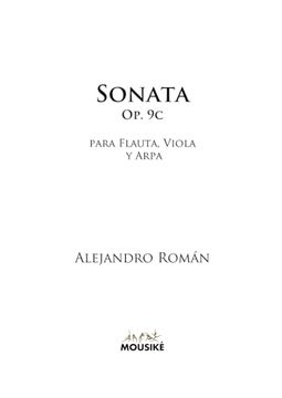 portada Sonata Para Flauta, Viola y Arpa, op. 9c (in Spanish)
