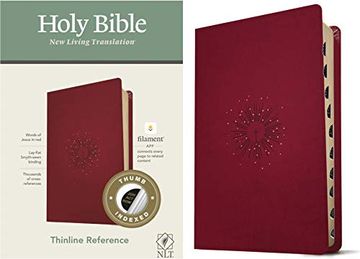 portada Nlt Thinline Reference Bible, Filament Enabled Edition (Red (en Inglés)