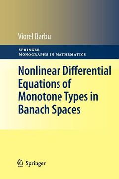 portada nonlinear differential equations of monotone types in banach spaces (en Inglés)