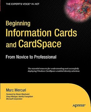 portada beginning windows cardspace: from novice to professional (in English)