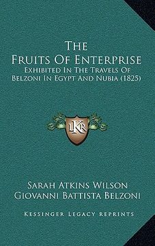 portada the fruits of enterprise: exhibited in the travels of belzoni in egypt and nubia (1825)