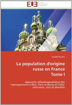 portada La Population D'Origine Russe En France Tome I