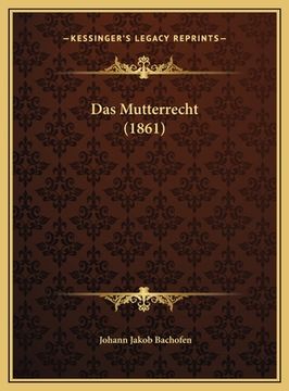 portada Das Mutterrecht (1861) (en Alemán)