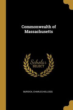 portada Commonwealth of Massachusetts (en Inglés)
