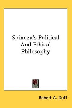 portada spinoza's political and ethical philosophy (en Inglés)
