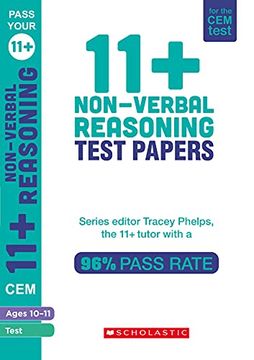 portada 11+ Practice for the cem Test: Skills Tests for Non-Verbal Reasoning (Ages 10-11) by Tracey Phelps, the Tutor With a 96% Pass Rate. (Pass Your 11+) (en Inglés)