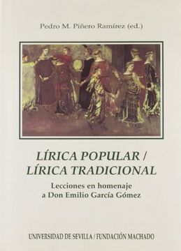 portada lírica popular, lírica tradicional: lecciones en homenaje a don emilio garcía gómez