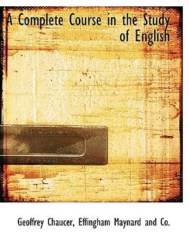 portada a complete course in the study of english (in English)