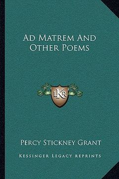 portada ad matrem and other poems (en Inglés)