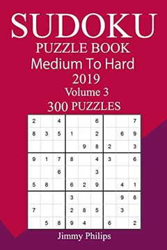 portada 300 Medium to Hard Sudoku Puzzle Book 2019 