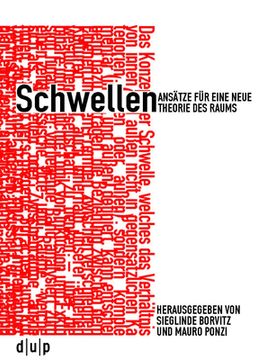 portada Schwellen: Ansã Â¤Tze fã â¼r Eine Neue Theorie des Raums (German Edition) [Soft Cover ] (in German)