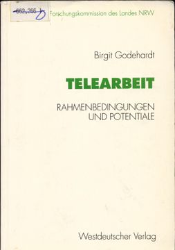 portada Telearbeit Rahmenbedingungen und Potentiale (in German)