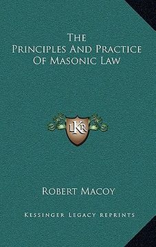 portada the principles and practice of masonic law