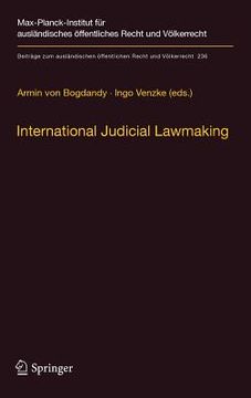 portada international judicial lawmaking (en Inglés)