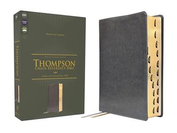portada Esv, Thompson Chain-Reference Bible, Leathersoft, Gray, red Letter, Thumb Indexed (in English)
