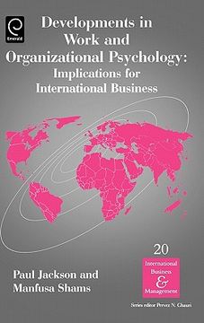 portada developments in work and organizational psychology: implications for international business (en Inglés)