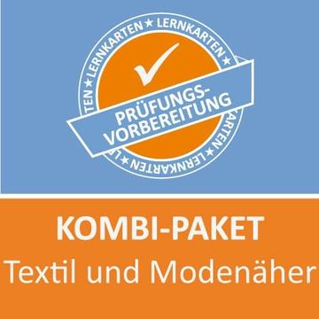 portada Azubishop24. De Kombi-Paket Textil- und Modenäher Lernkarten (en Alemán)