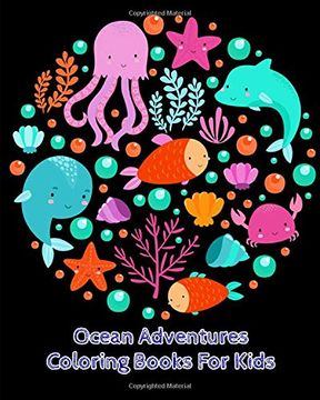 portada Ocean Adventures Coloring Books for Kids (en Inglés)