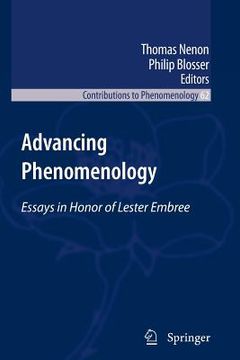portada advancing phenomenology: essays in honor of lester embree (en Inglés)