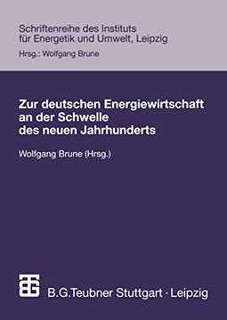 portada Zur Deutschen Energiewirtschaft an Der Schwelle Des Neuen Jahrhunderts (en Alemán)