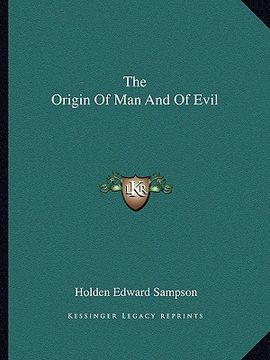portada the origin of man and of evil (in English)