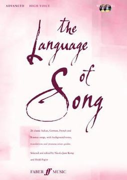 portada The Language of Song -- Advanced: High Voice, Book & CD (in English)