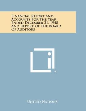 portada Financial Report and Accounts for the Year Ended December 31, 1948 and Report of the Board of Auditors