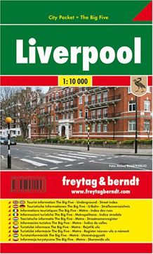 portada Liverpool, plano callejero de bolsillo plastificado. City Pocket. Escala 1:10.000. Freytag & Berndt.