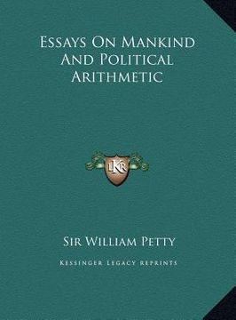 portada essays on mankind and political arithmetic (in English)