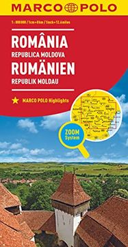 portada Romania Marco Polo Map: Wegenkaart 1: 800 000 (Marco Polo Maps) (en Alemán)